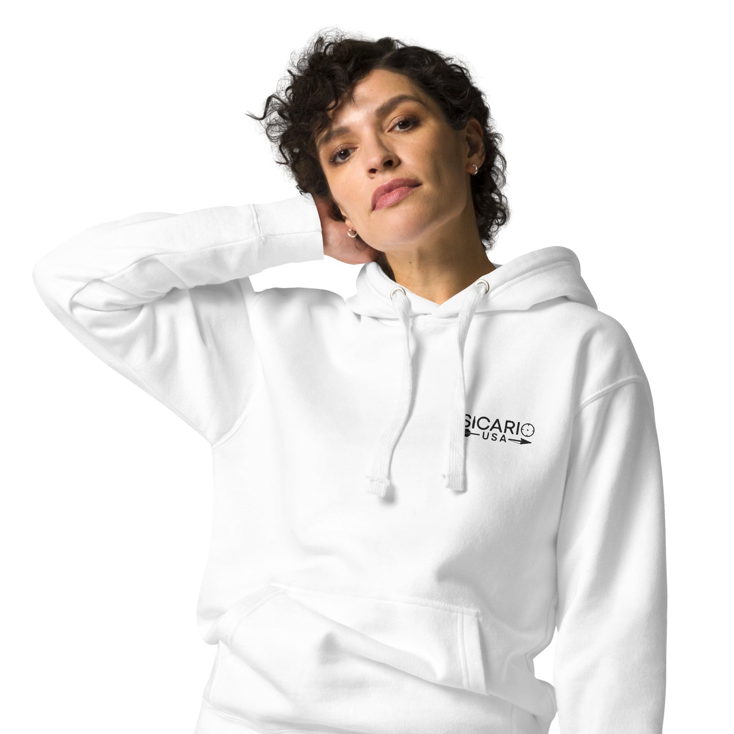 Sicario USA White Unisex Hoodie